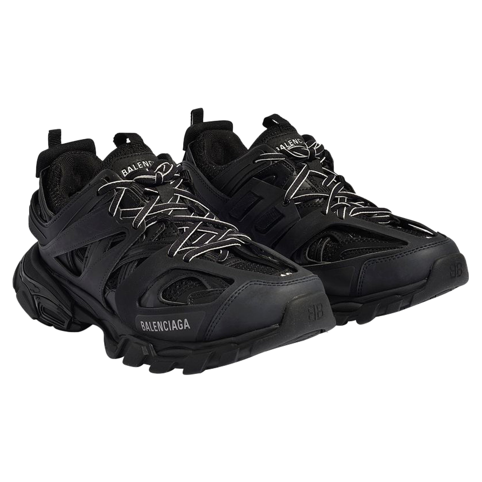 Women's Track Sneaker in Black
