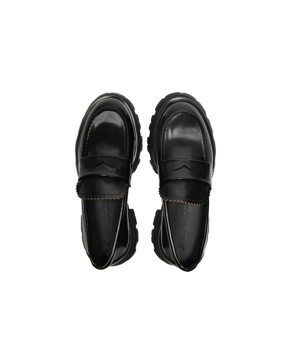 Upper and Ru Loafers in Black Leather