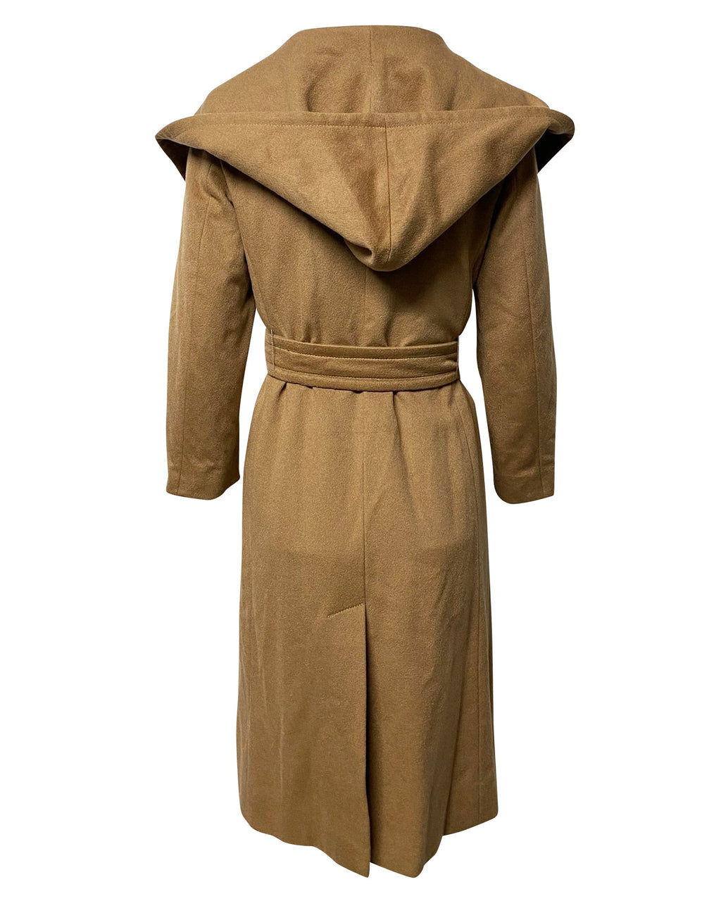 Max Mara Hooded Coat in Brown Cashmere