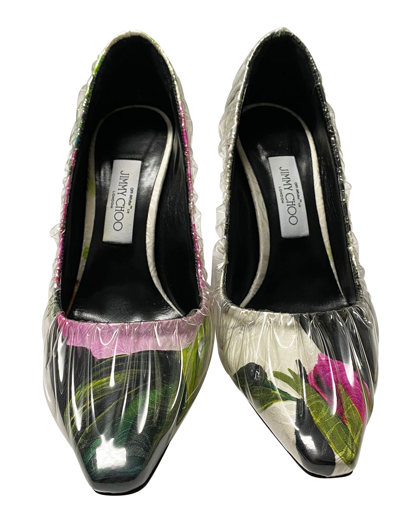 Women's Jimmy Choo x Off-white Anne 100 Pumps in Multicolor Fabric