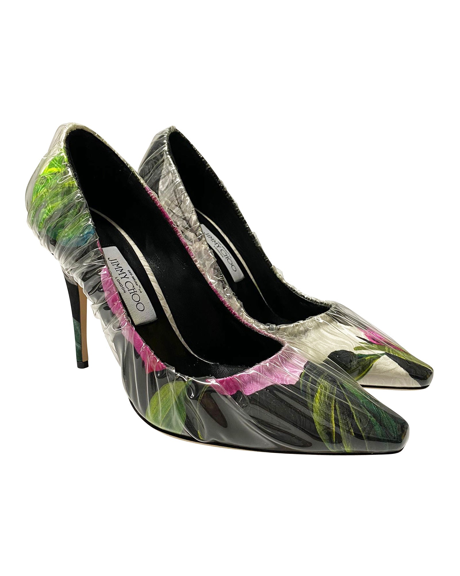 Women's Jimmy Choo x Off-white Anne 100 Pumps in Multicolor Fabric