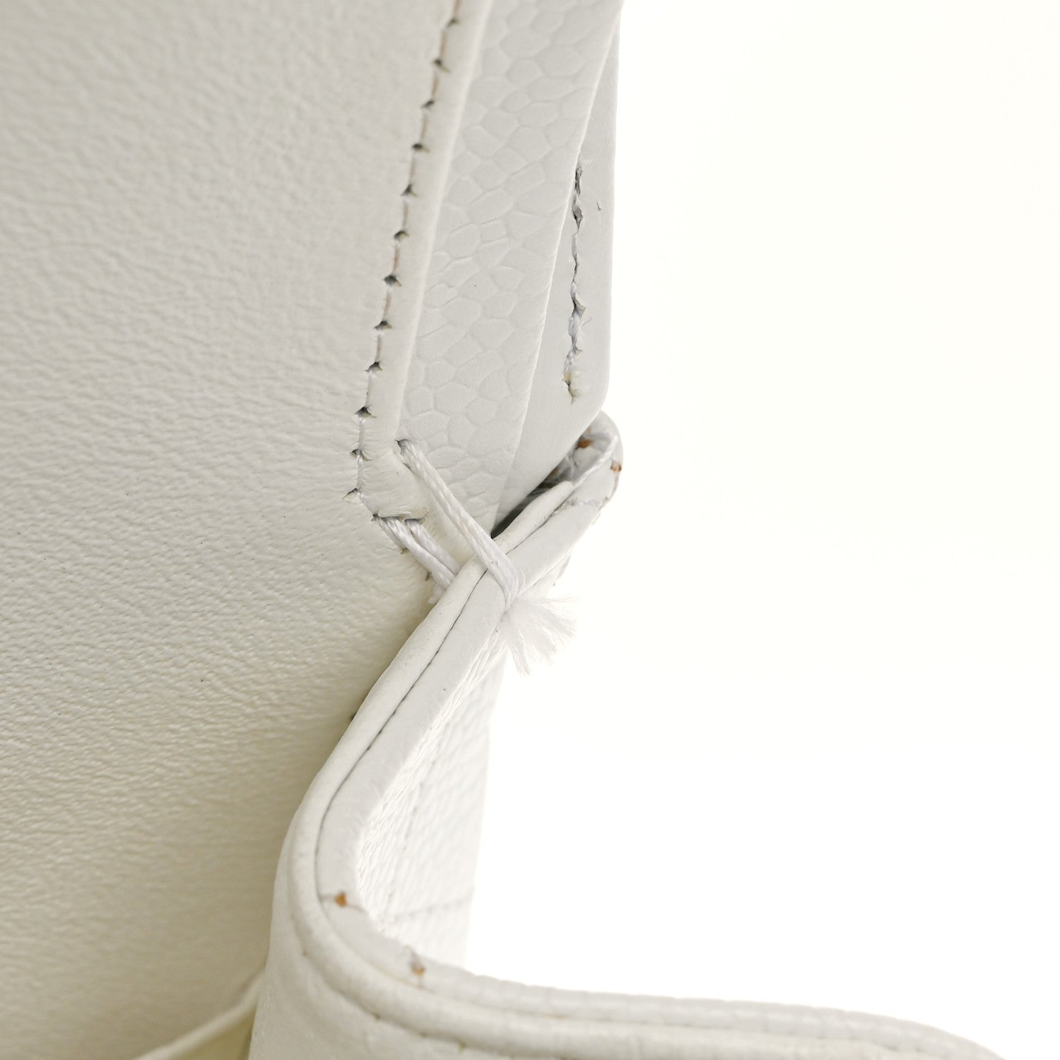 Caviar Quilted Maxi Double Flap White