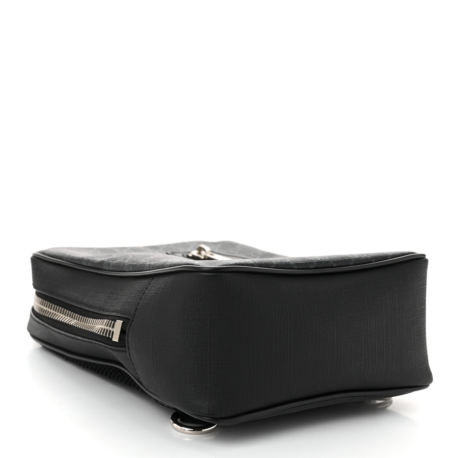GG Supreme Monogram Web Belt Bag Black Grey