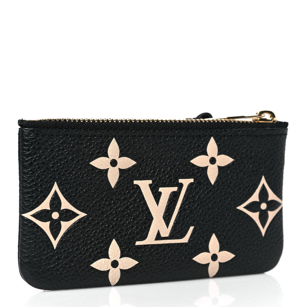 Empreinte Monogram Giant Key Pouch Black Beige