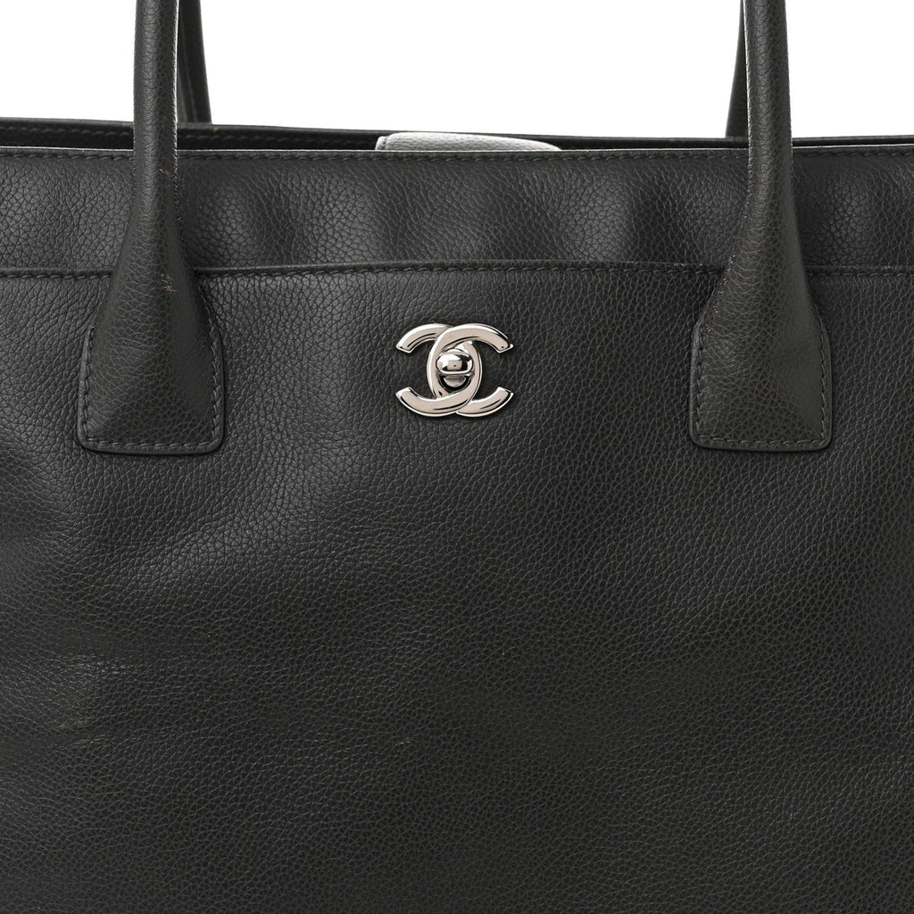 Calfskin Tall Cerf Tote Anthracite