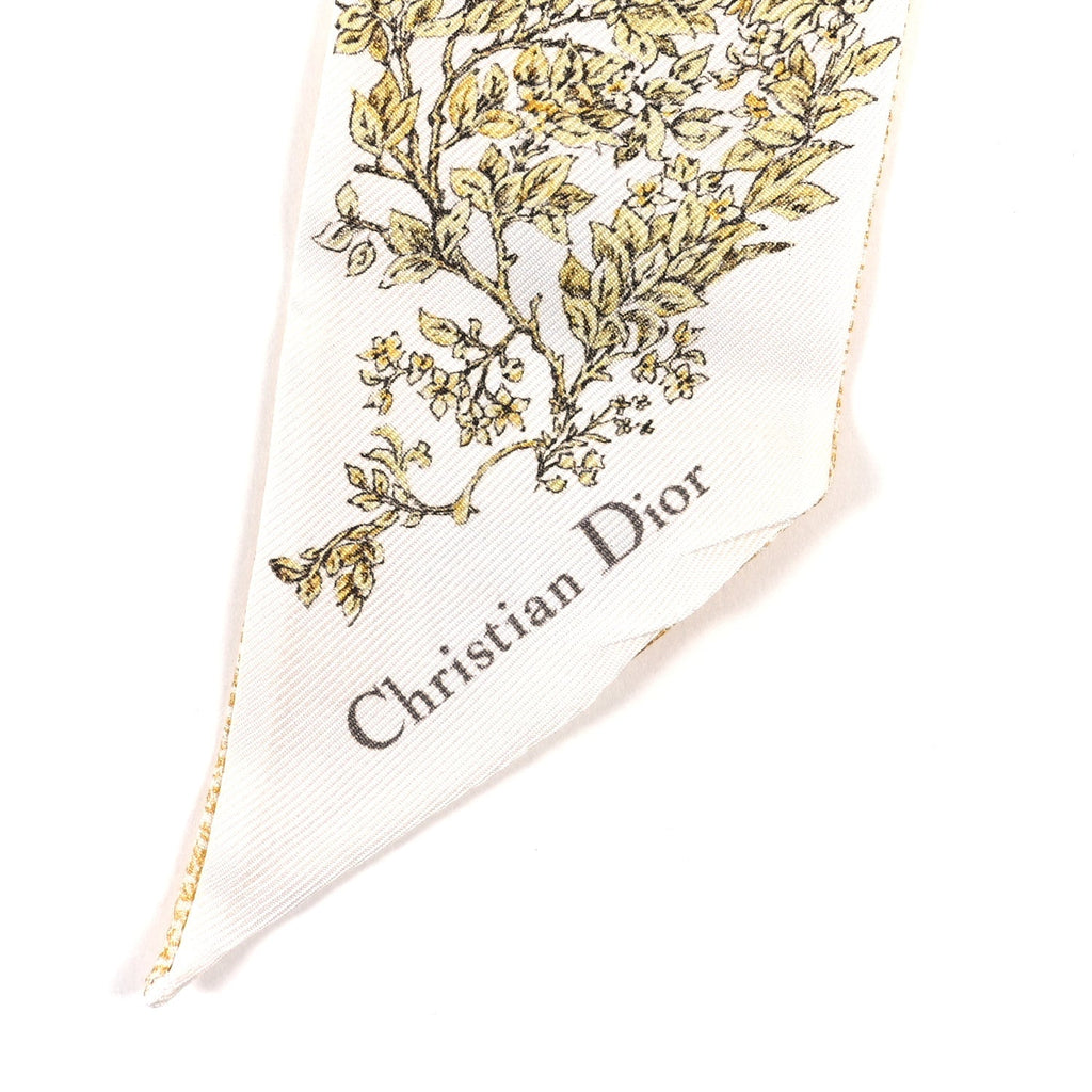 Silk Floral Mitzah Scarf Yellow