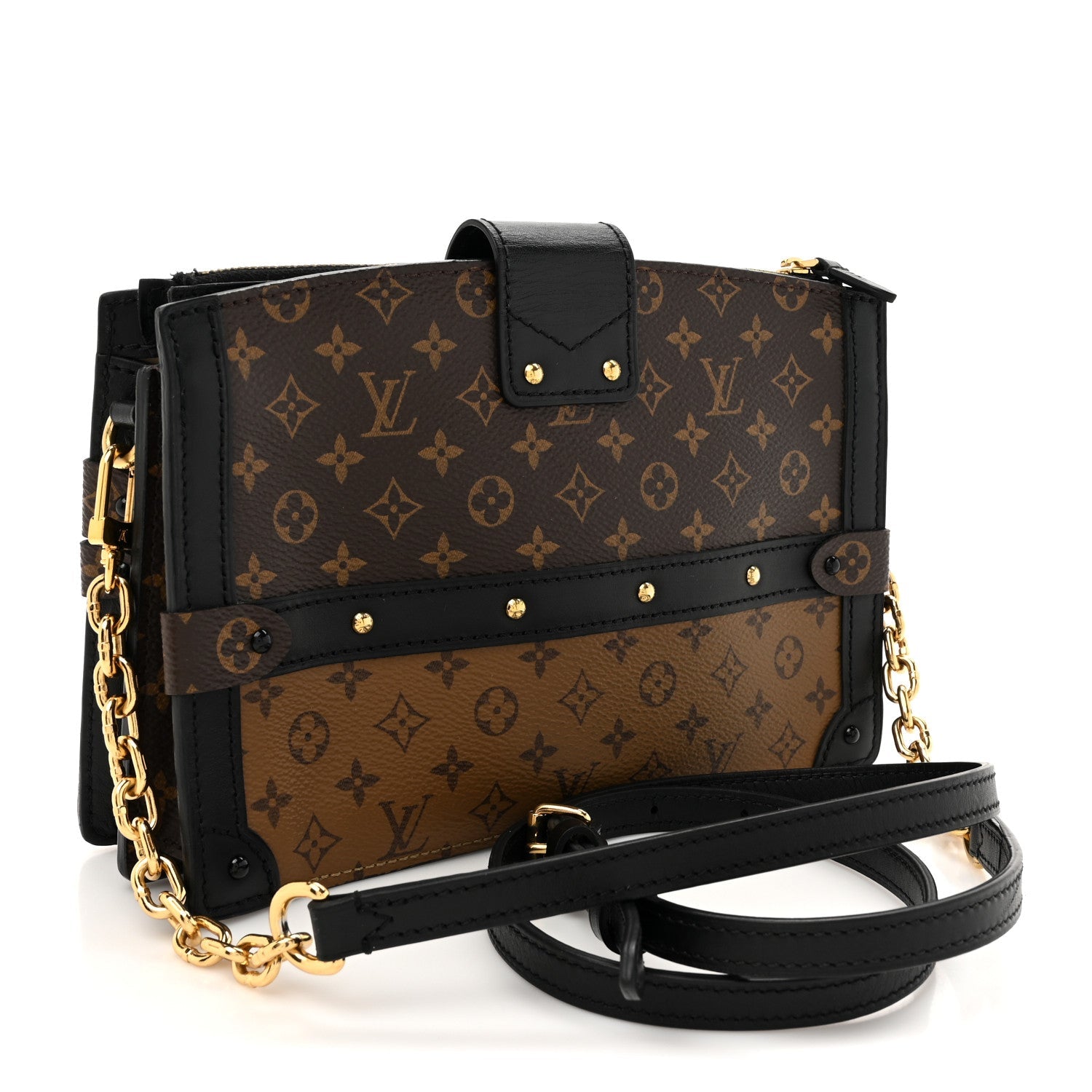 Reverse Monogram Trunk Clutch