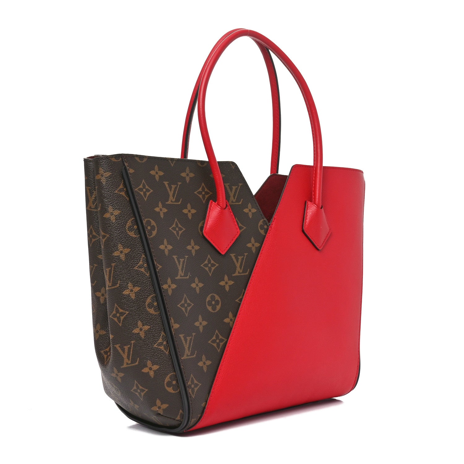 Calfskin Monogram Kimono Tote Cherry
