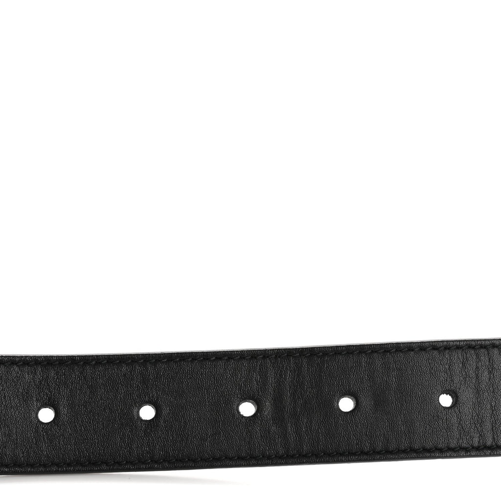 Calfskin Double G 30mm Belt 80 32 Black