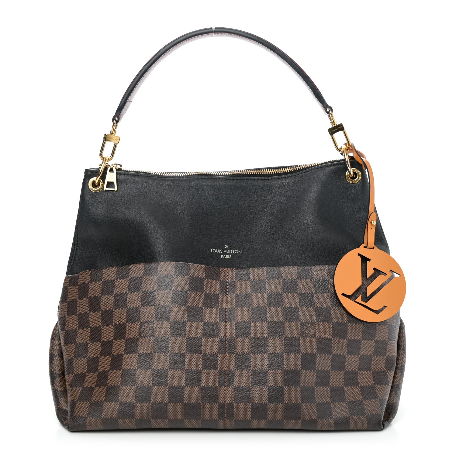 Damier Ebene Calfskin Maida Black