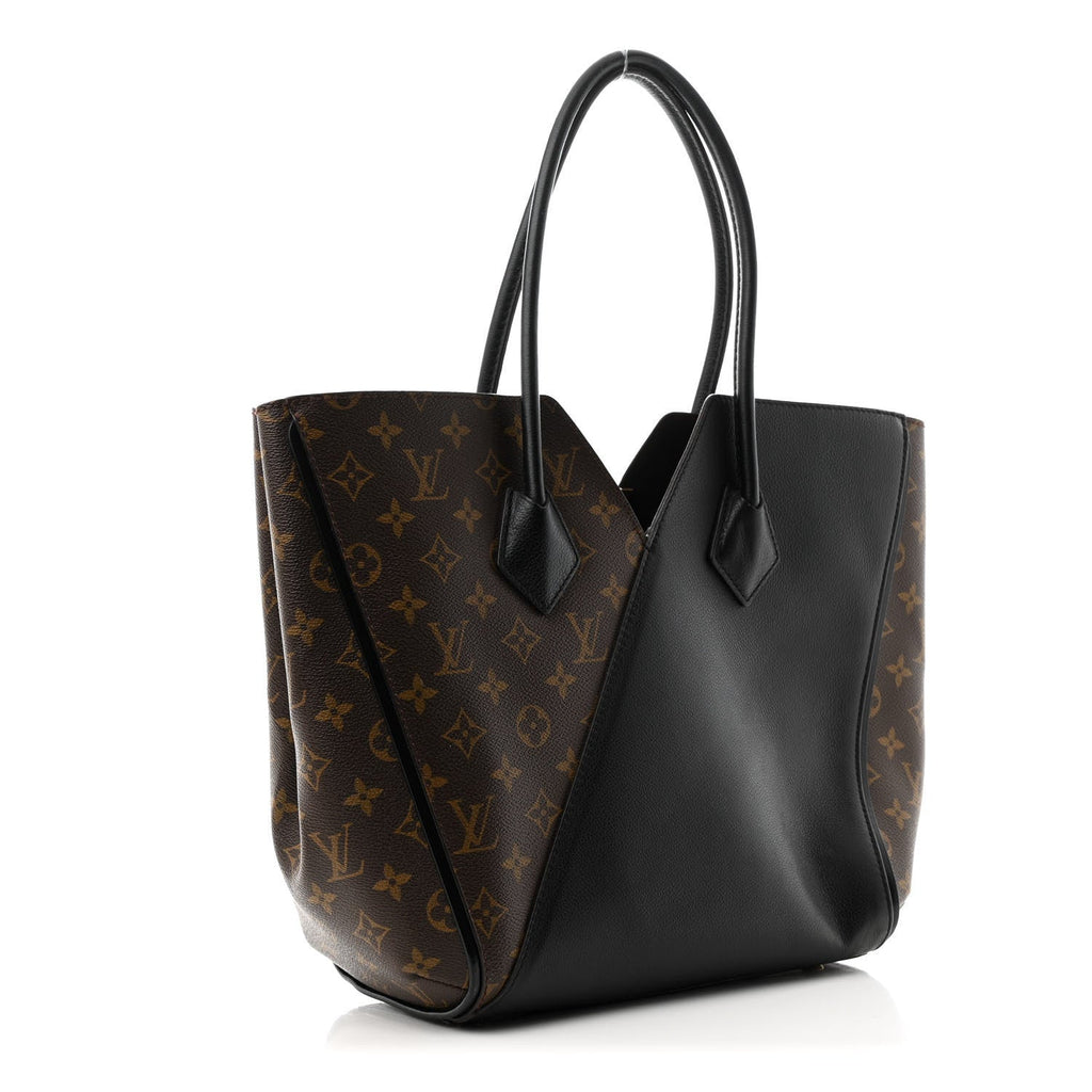 Calfskin Monogram Kimono Tote Black