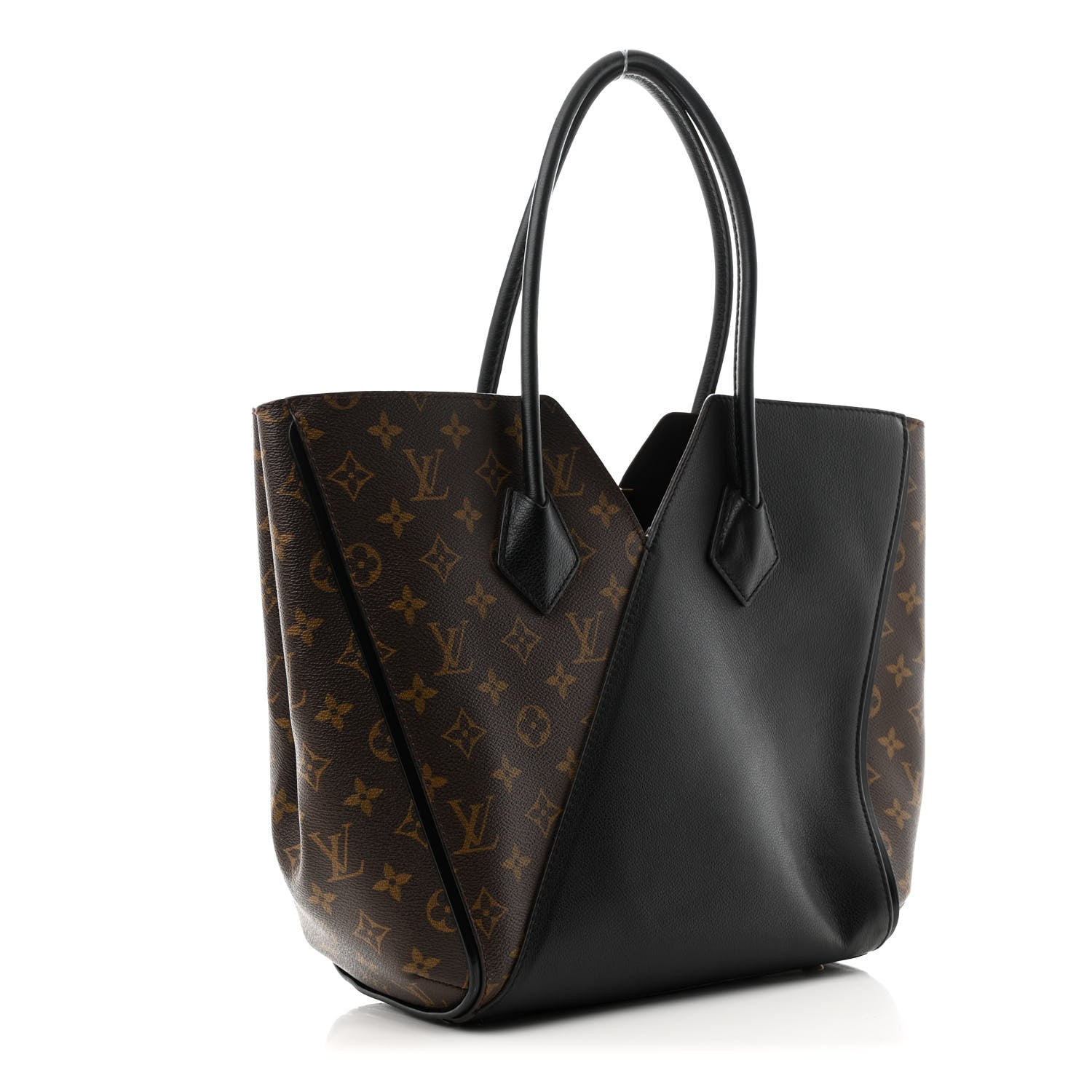 Calfskin Monogram Kimono Tote Black