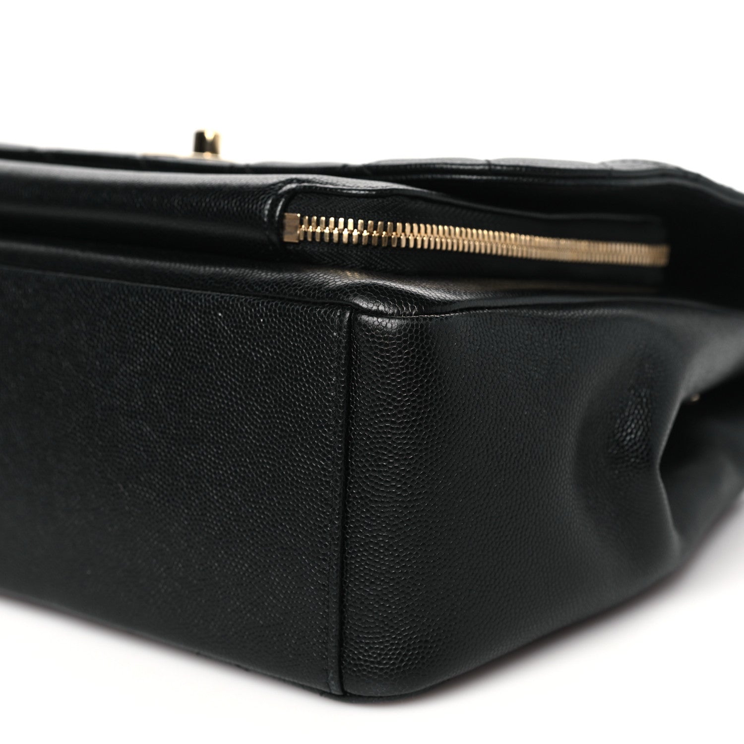 Caviar Quilted Large Business Affinity Flap Black