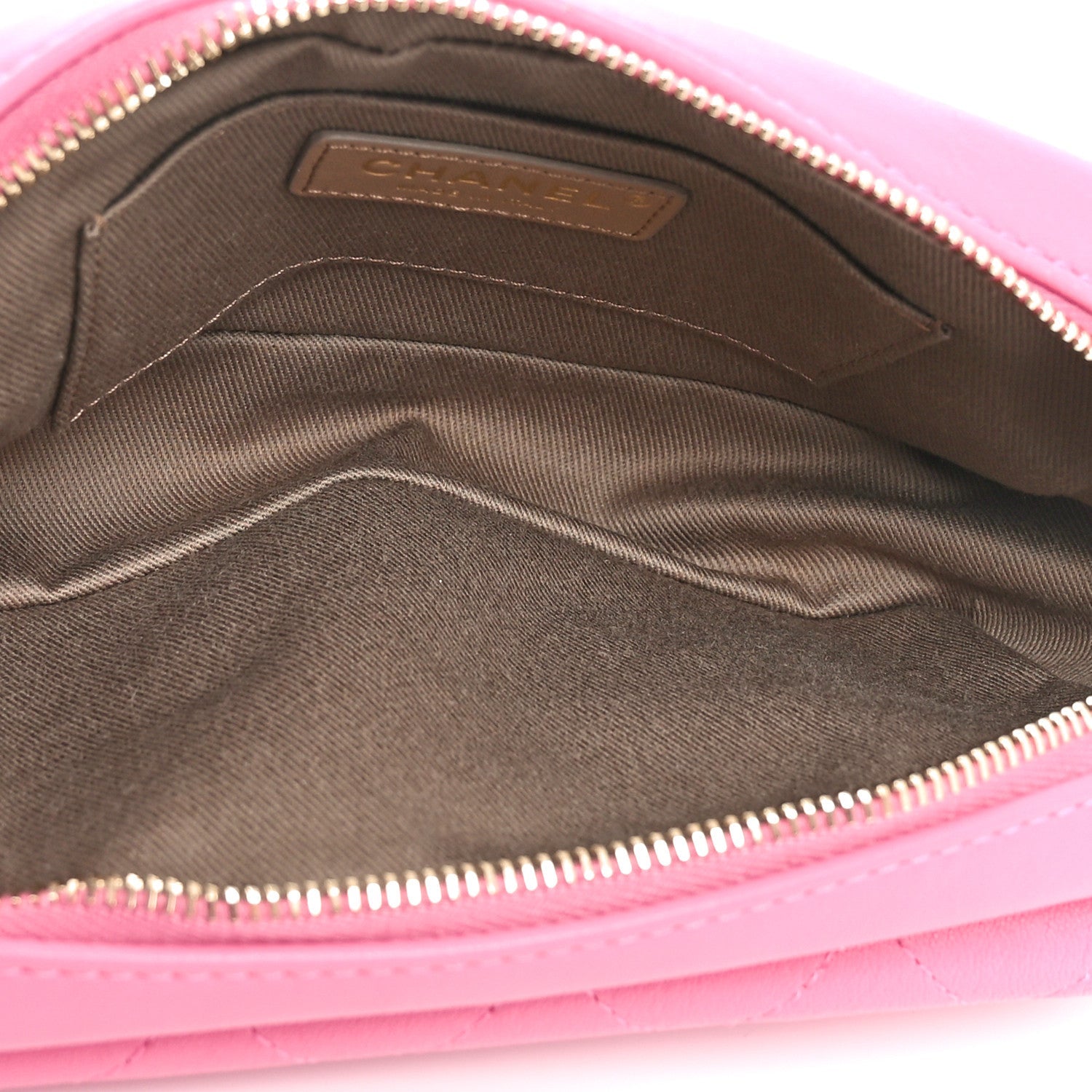 Goatksin Quilted Casual Trip Waist Bag Pink