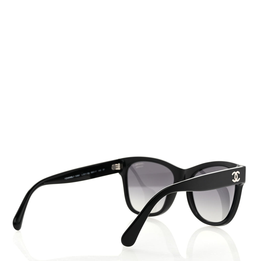 Acetate Polarized Square CC Sunglasses 5380 Black