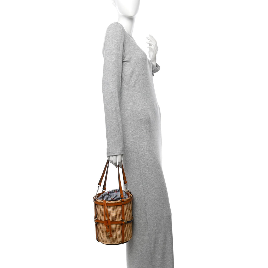 Wicker Bucket Bag Natural