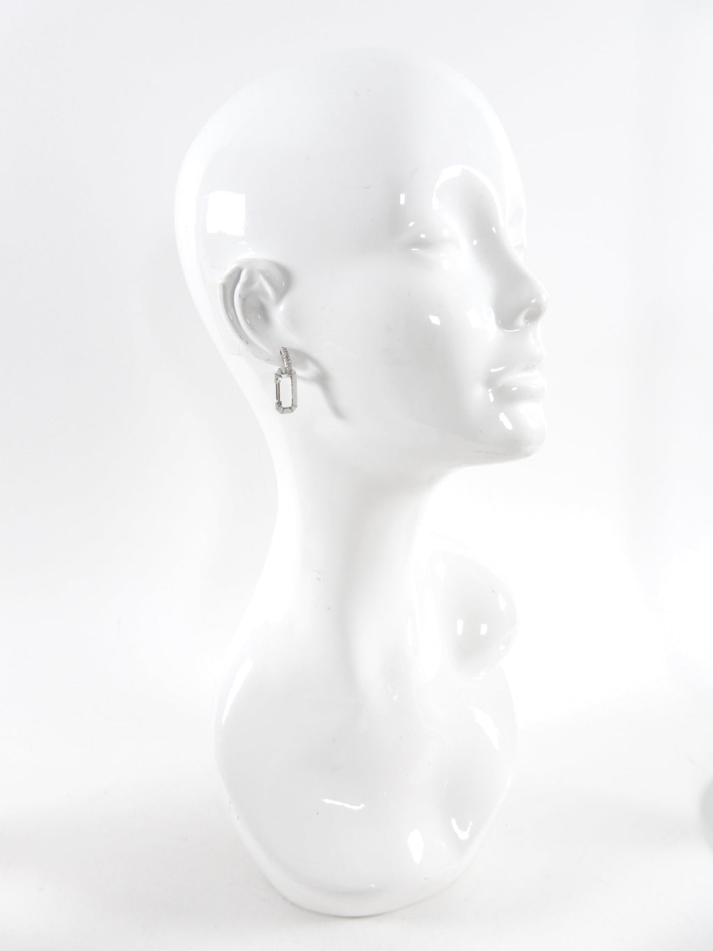 Eera x My Theresa Chiara Small 18k Gold Diamond Single Earring White