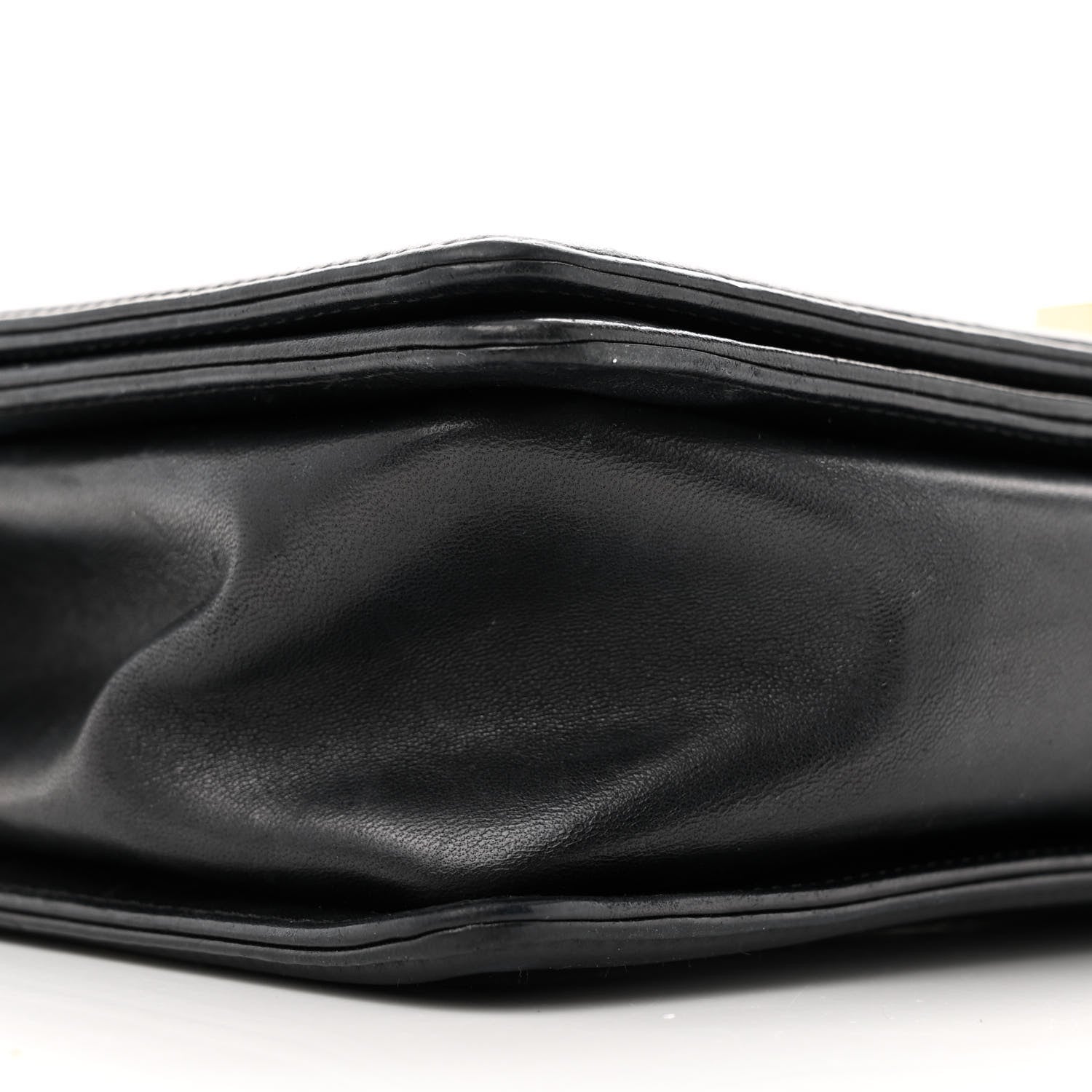 Lambskin Quilted New Medium Boy Flap Black