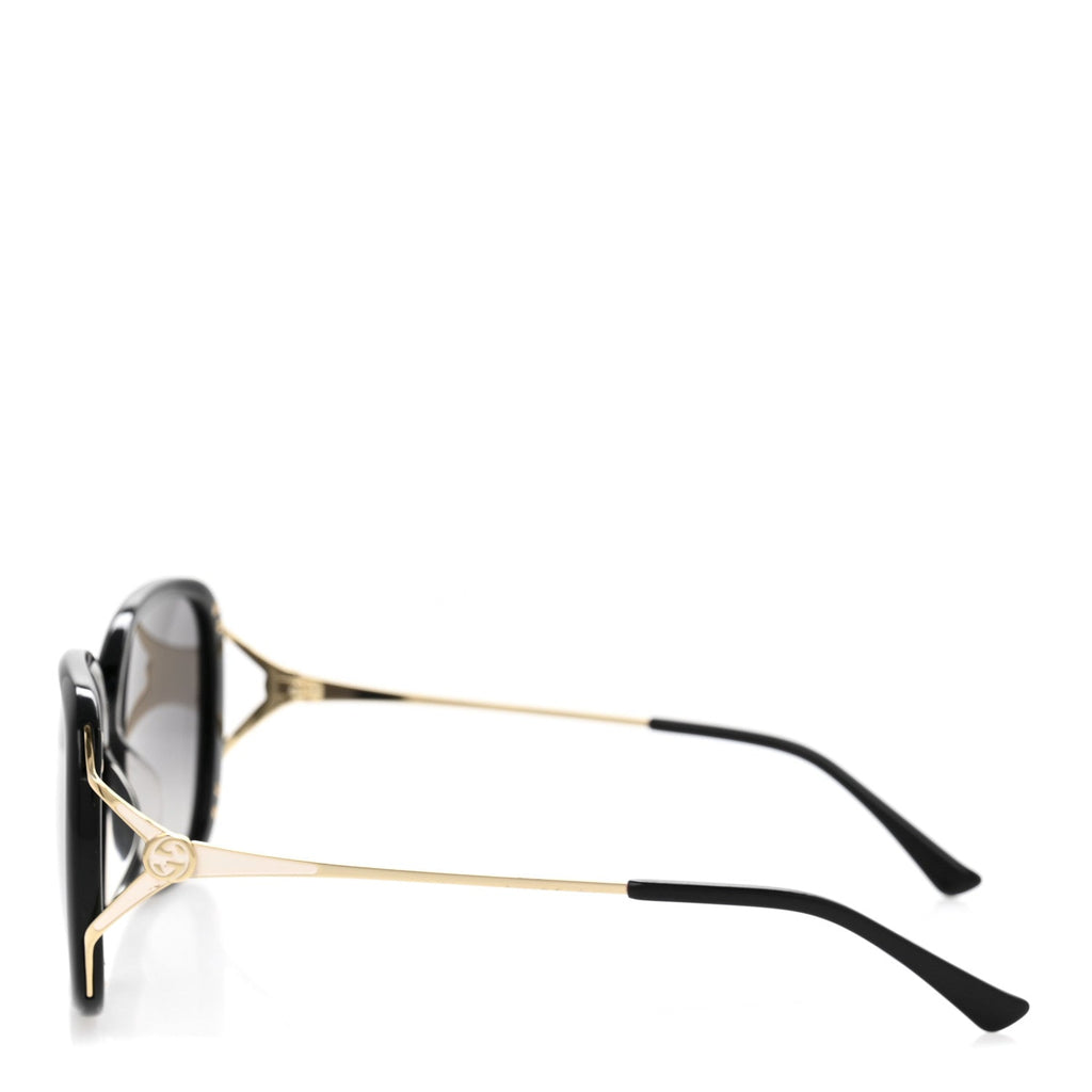 Acetate Metal Oversized Sunglasses GG0649SK Black