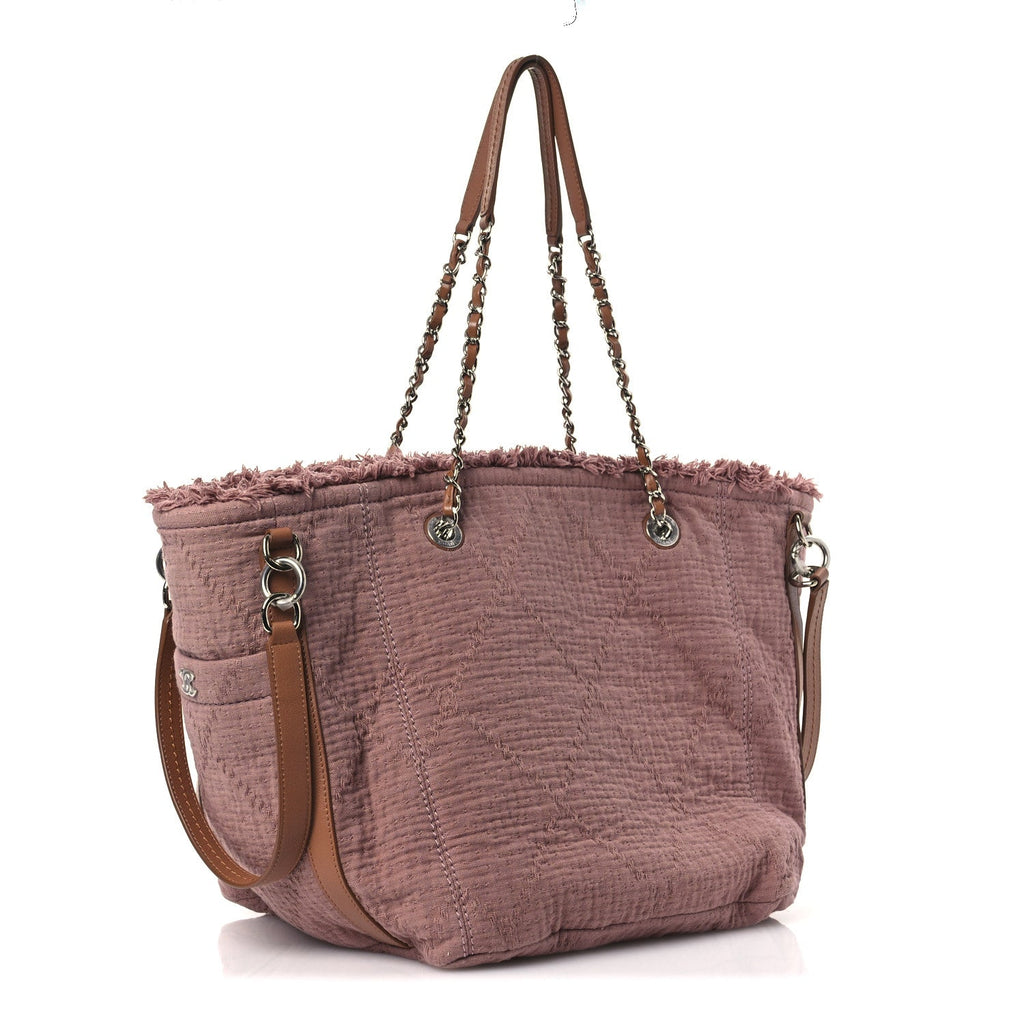 Canvas Small Double Face Shopping Tote Pink