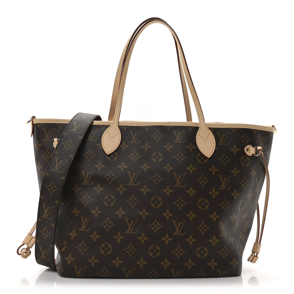 Monogram Inside Out Neverfull Bandouliere MM Rouge Sari