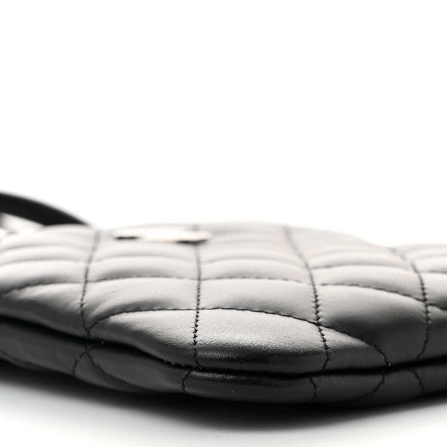 Lambskin Quilted Uniform Crossbody Bag Black