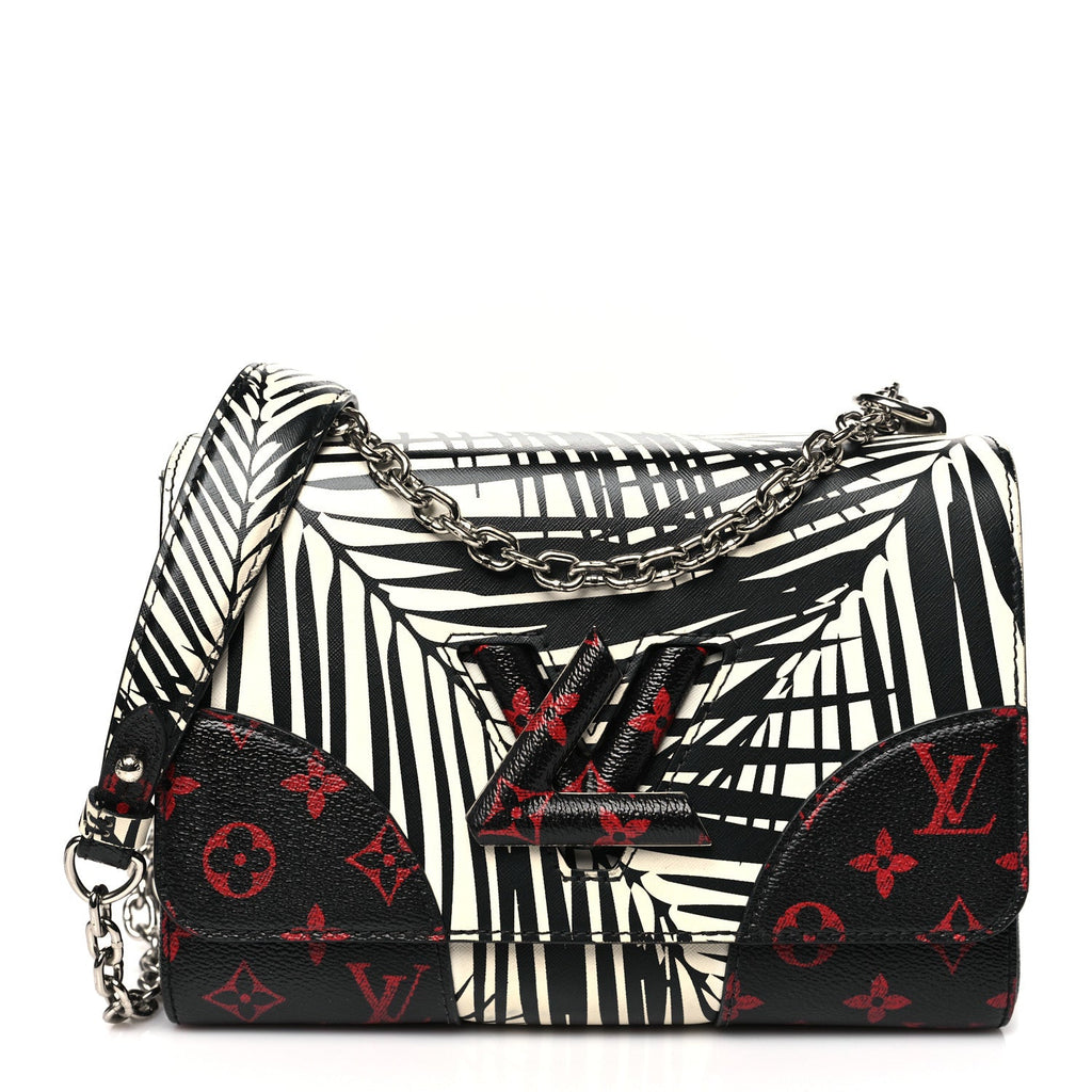 Monogram Infrarouge Palm Twist Shoulder Bag MM Black White