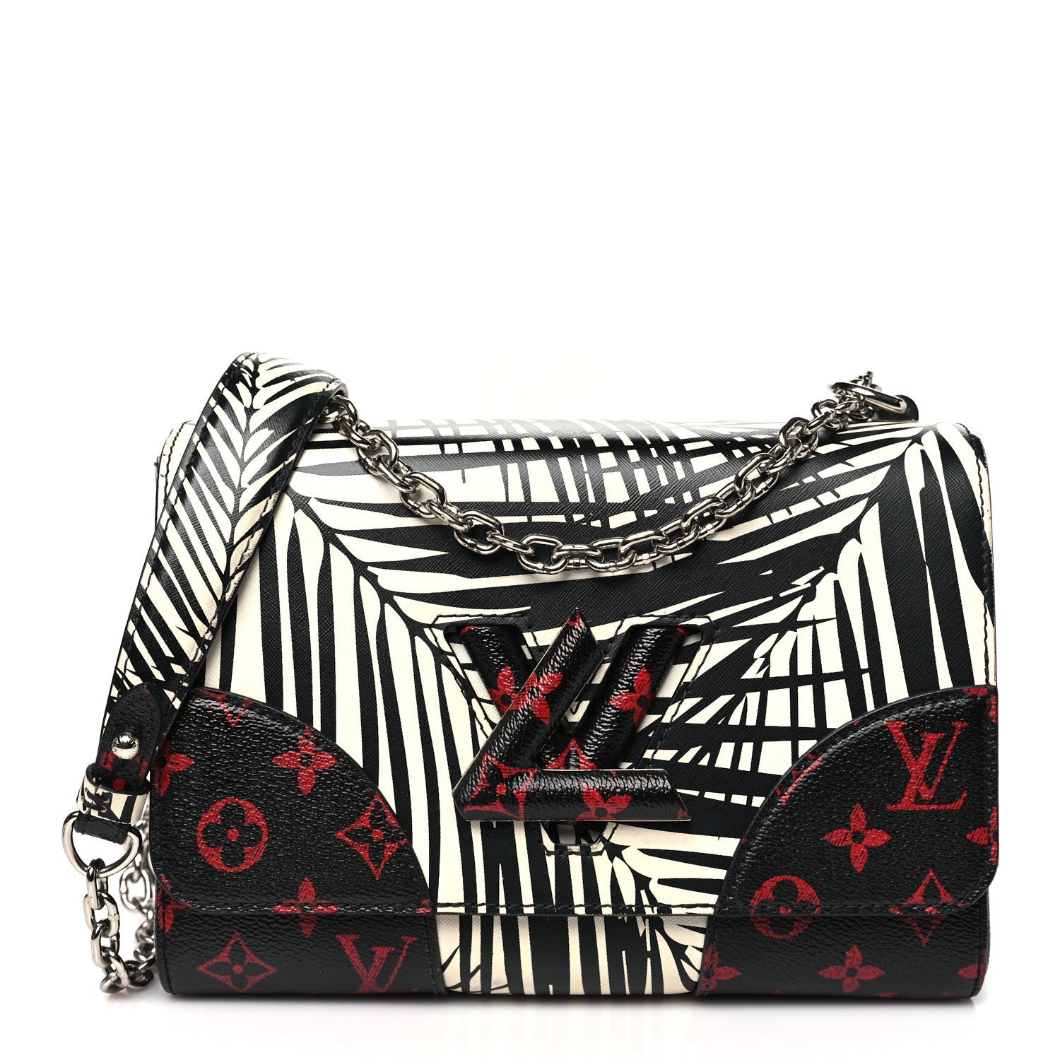 Monogram Infrarouge Palm Twist Shoulder Bag MM Black White