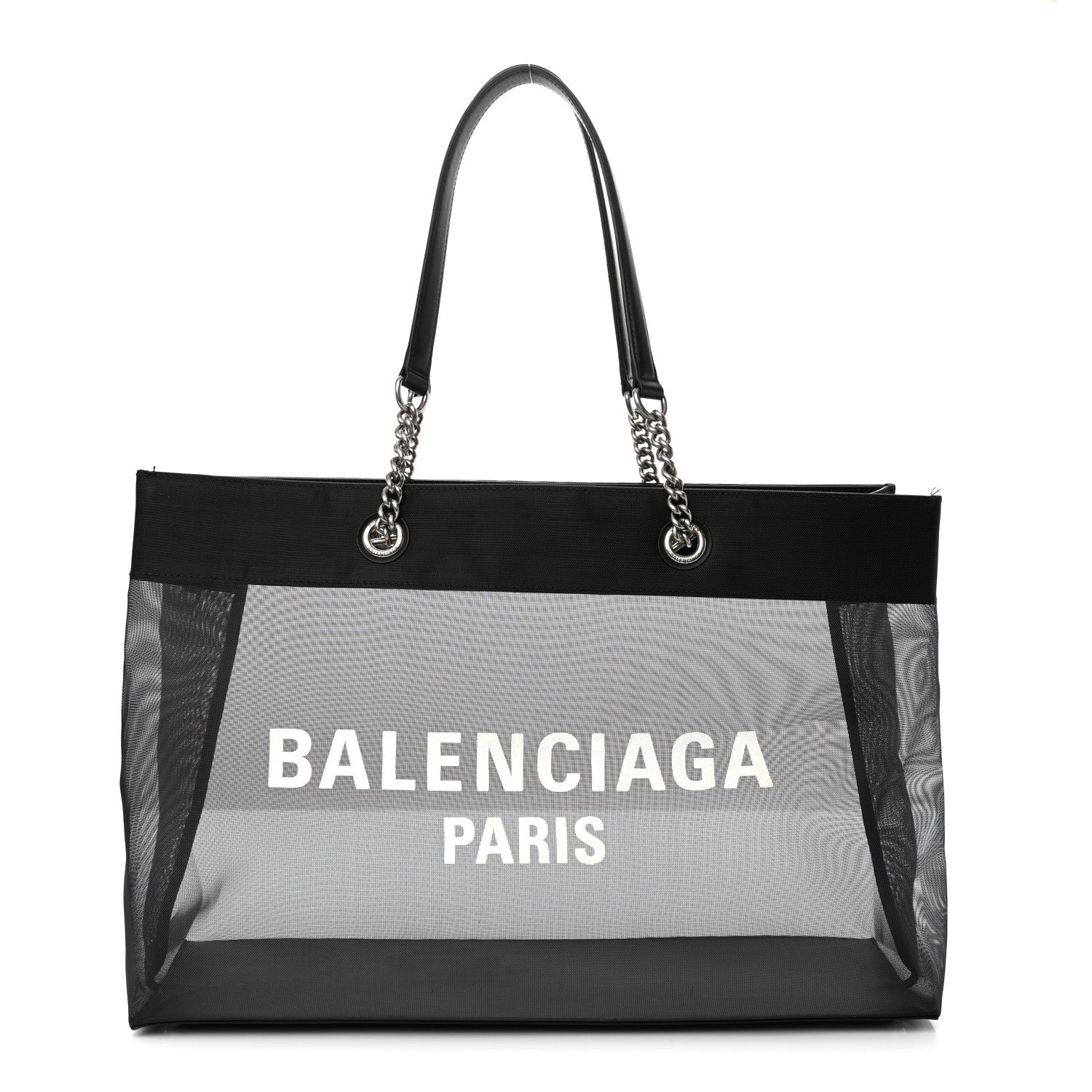 Mesh Large Duty Free Tote Black