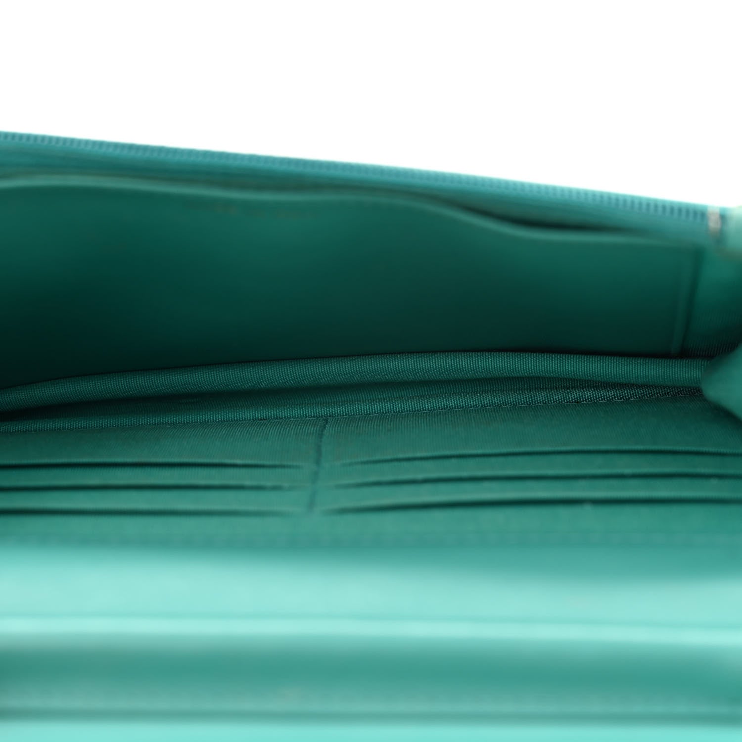 Lambskin Quilted Boy Wallet On Chain WOC Turquoise