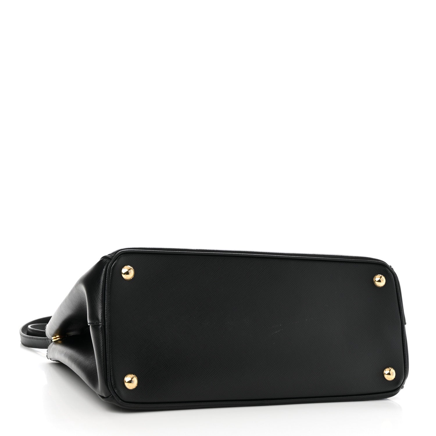 Saffiano Lux Large Galleria Double Zip Tote Black