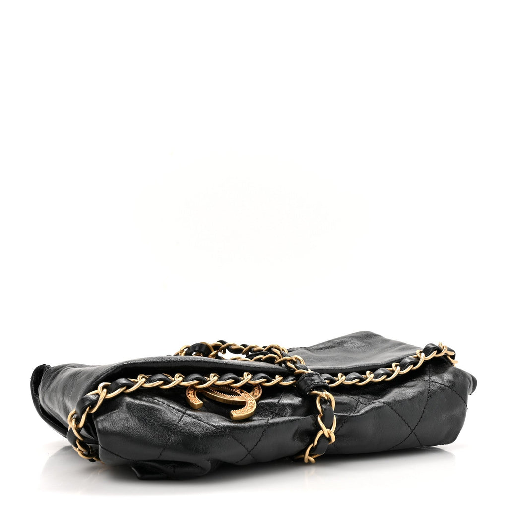 Calfskin Quilted Baluchon Black