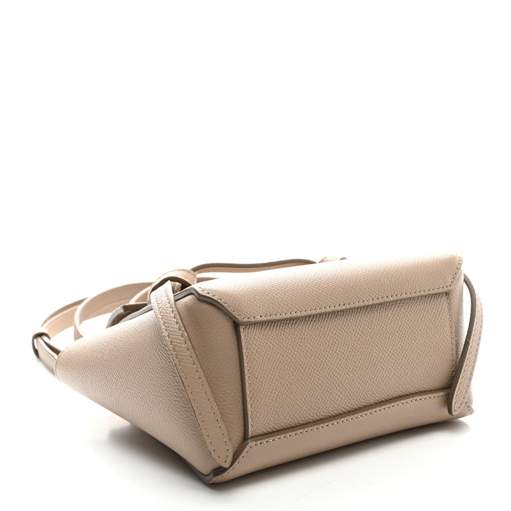 Grained Calfskin Pico Belt Bag Light Taupe