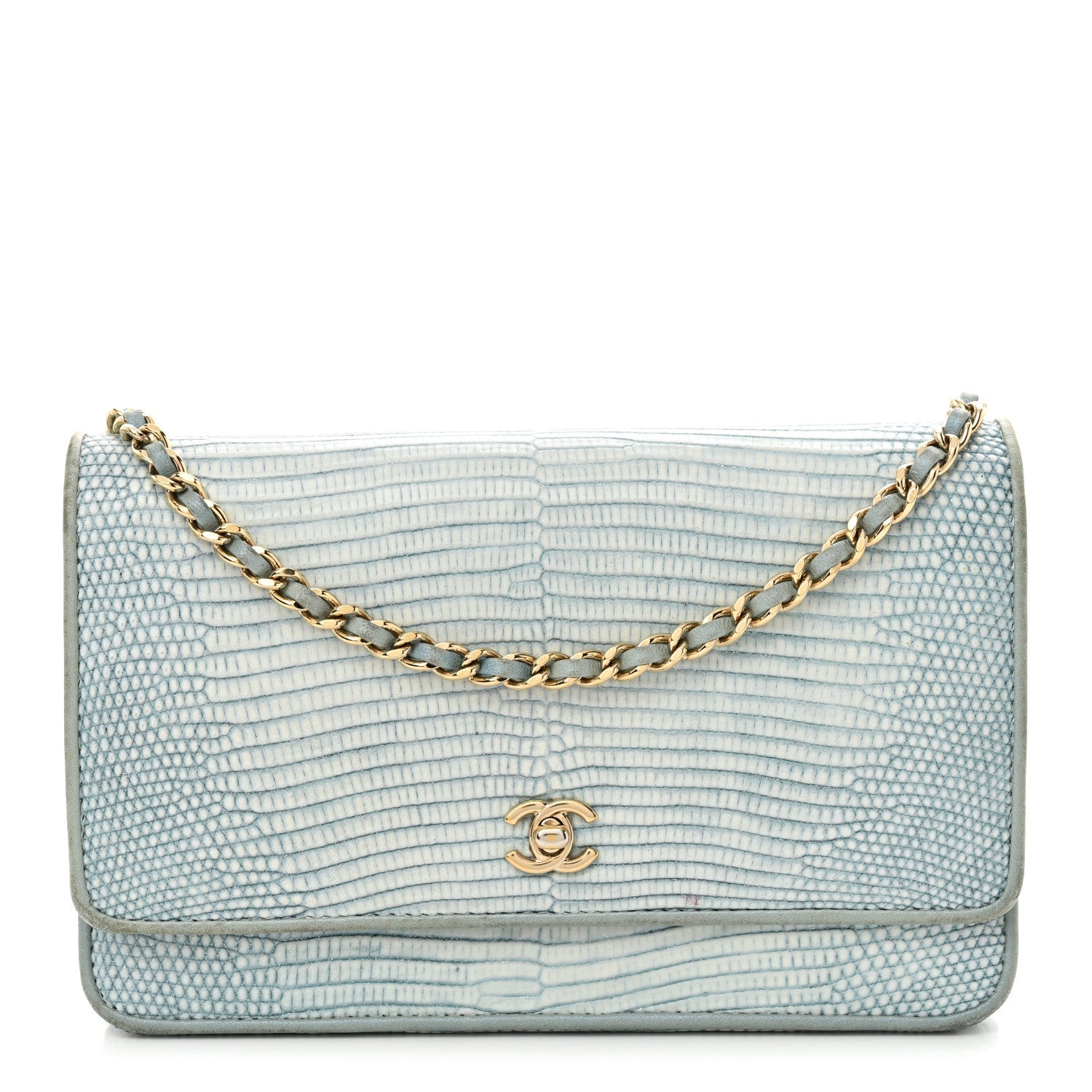Lizard Wallet on Chain WOC Light Grey