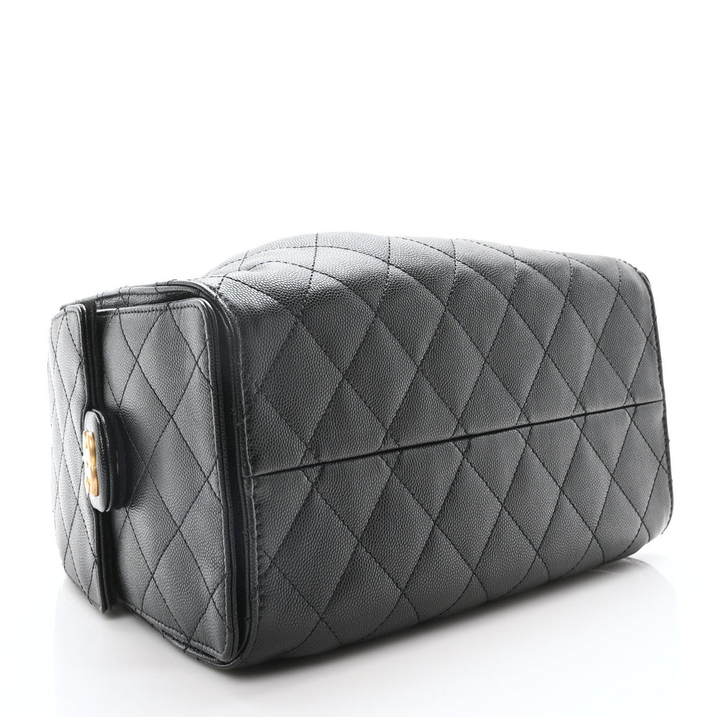 Caviar Quilted Small Chanel 25 Handbag Black