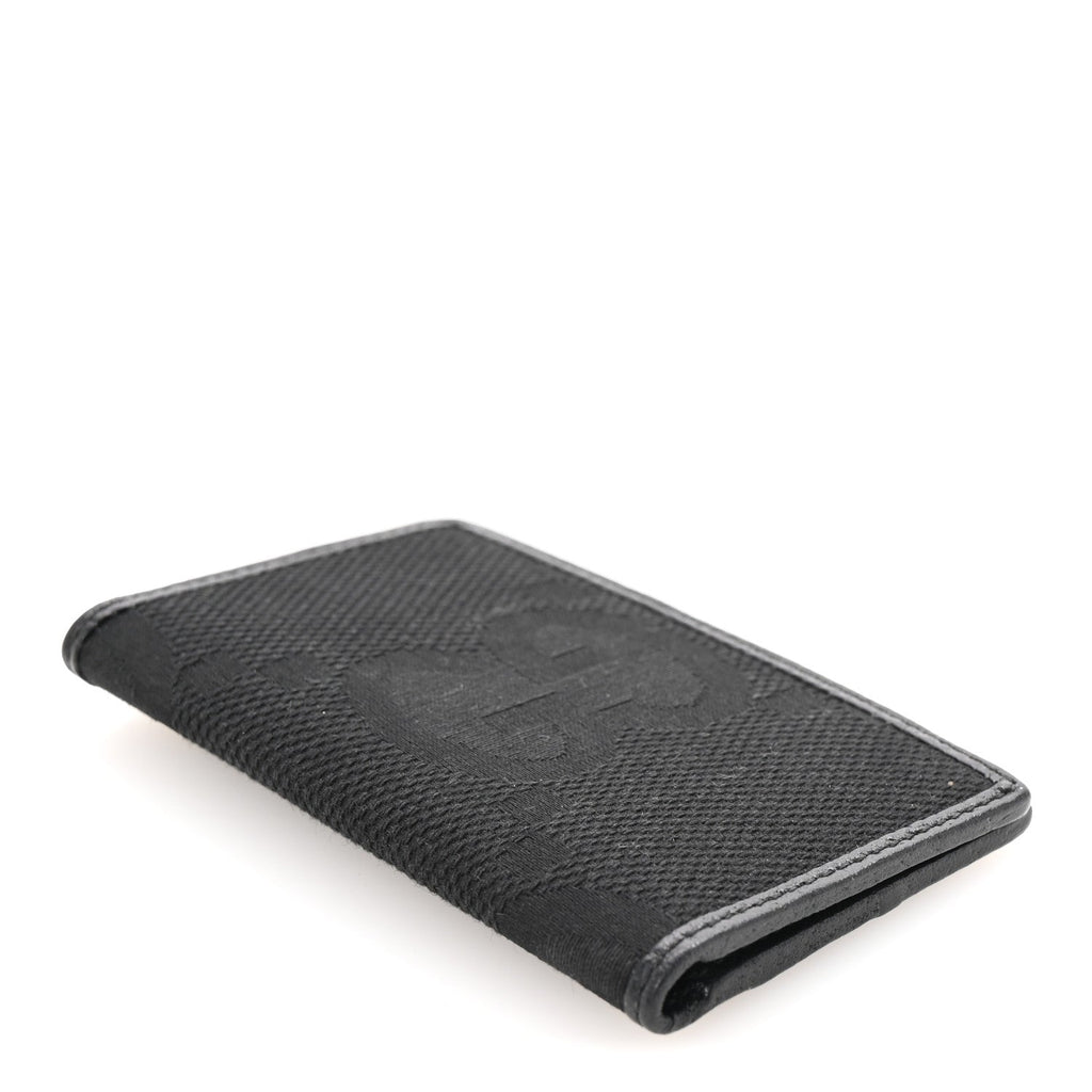 Canvas Monogram Jumbo GG Textured Dollar Calfskin  Case Black