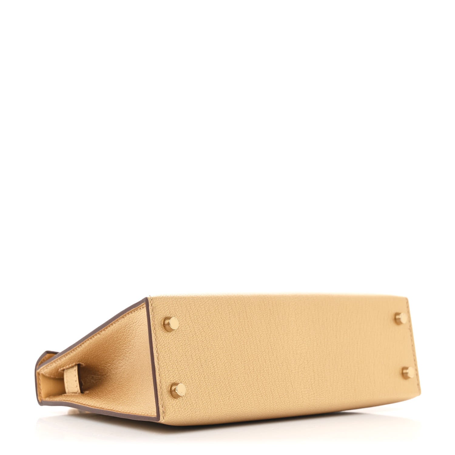 Metallic Chevre Chamkilight Mini Kelly Sellier 20 Dore