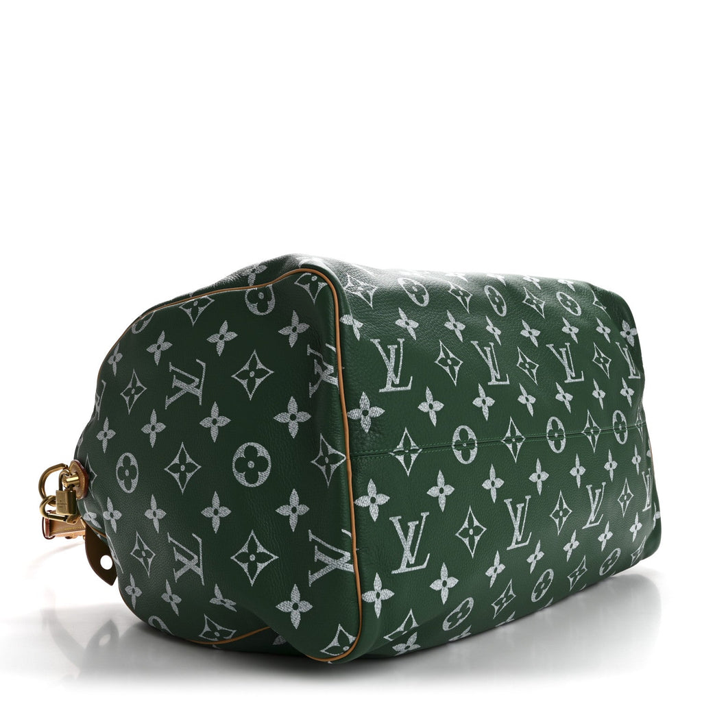 Calfskin Monogram Speedy P9 Bandouliere 50 Green