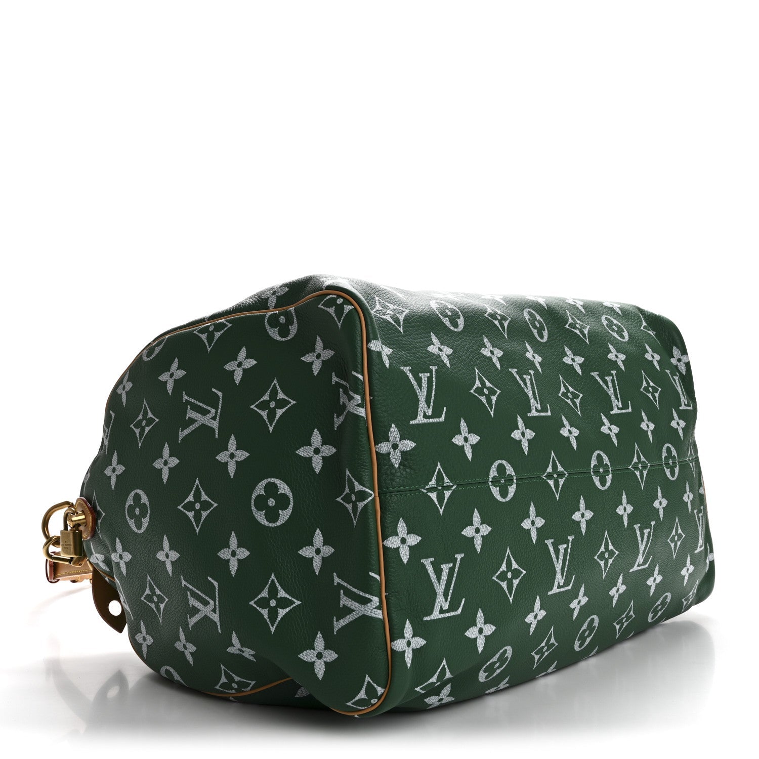 Calfskin Monogram Speedy P9 Bandouliere 50 Green