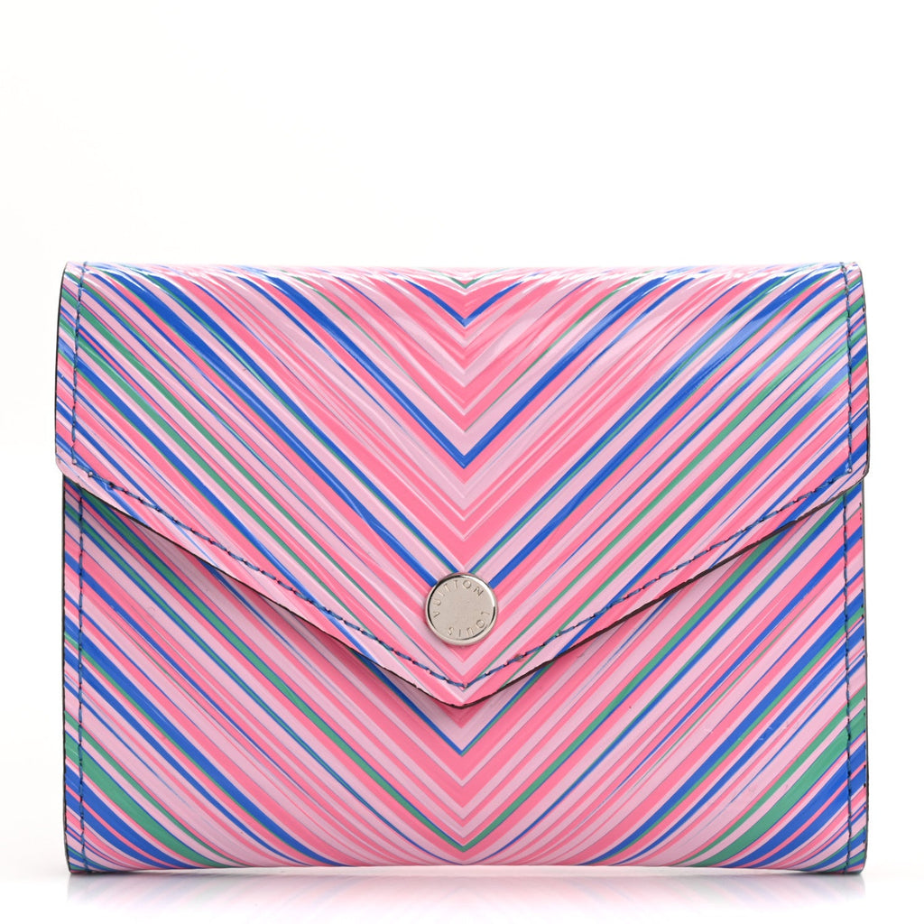 Epi Tropical Victorine Wallet Blue Rose