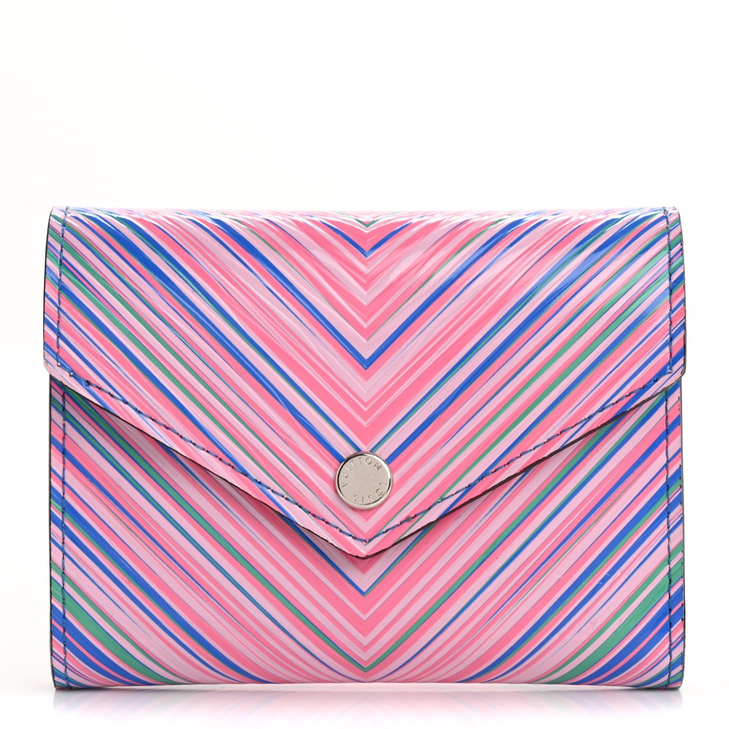 Epi Tropical Victorine Wallet Blue Rose