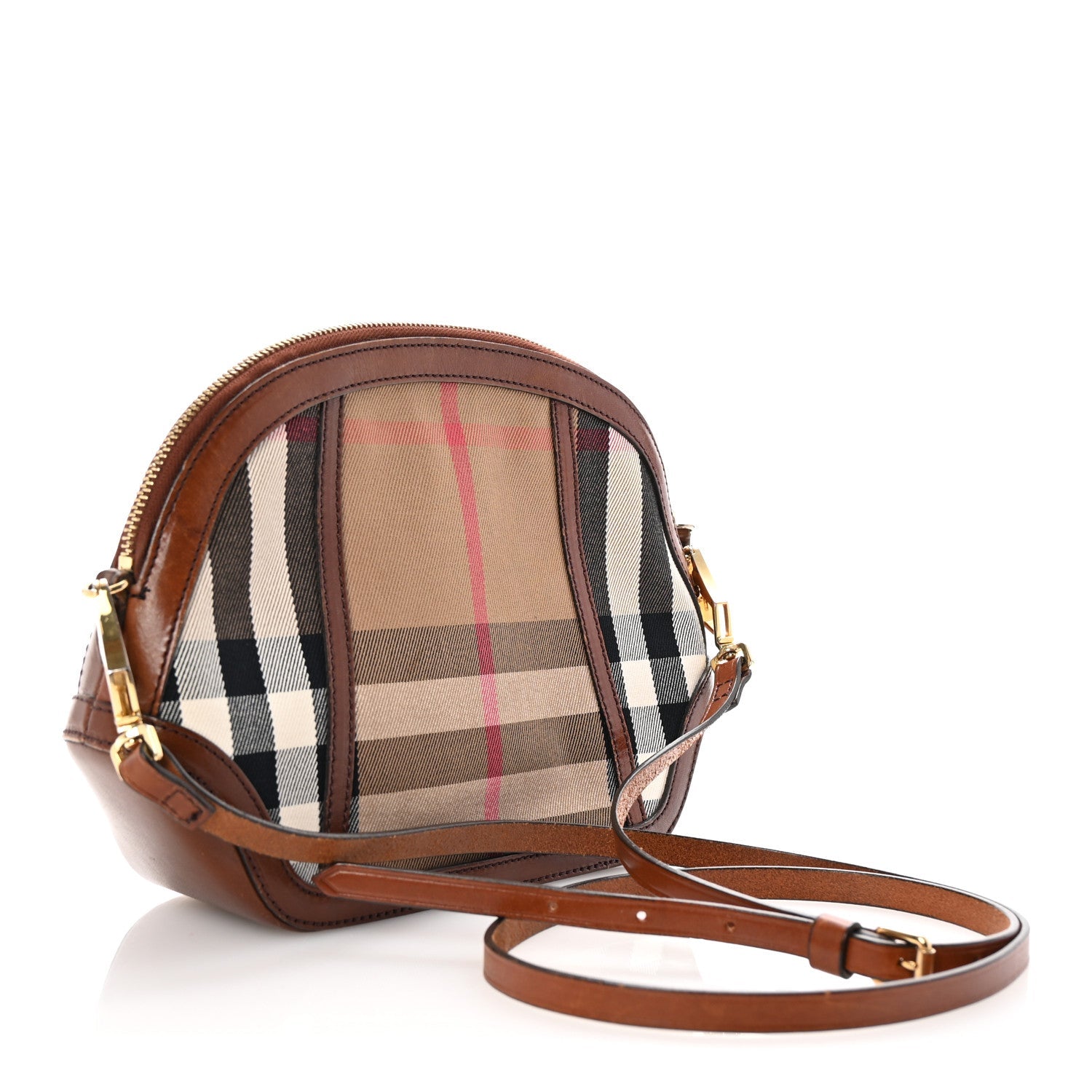 House Check Mini Orchard Crossbody Tan