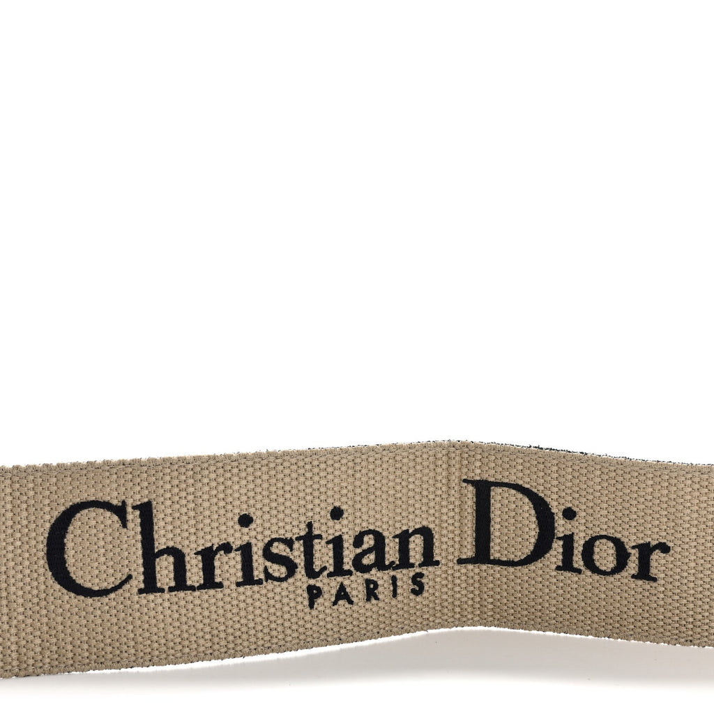 Canvas Embroidered Shoulder Strap Blue