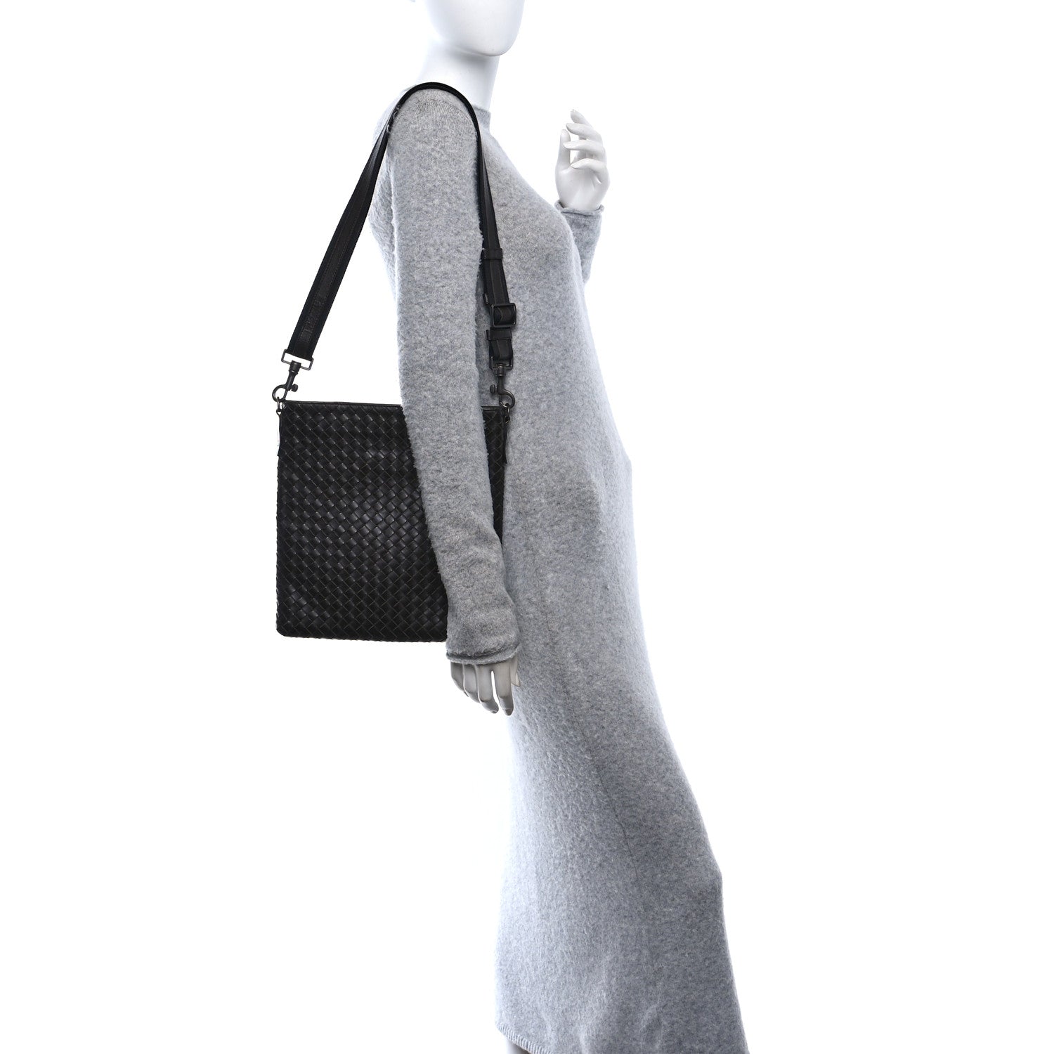 Nappa Intrecciato VN Crossbody Messenger Bag Fondant