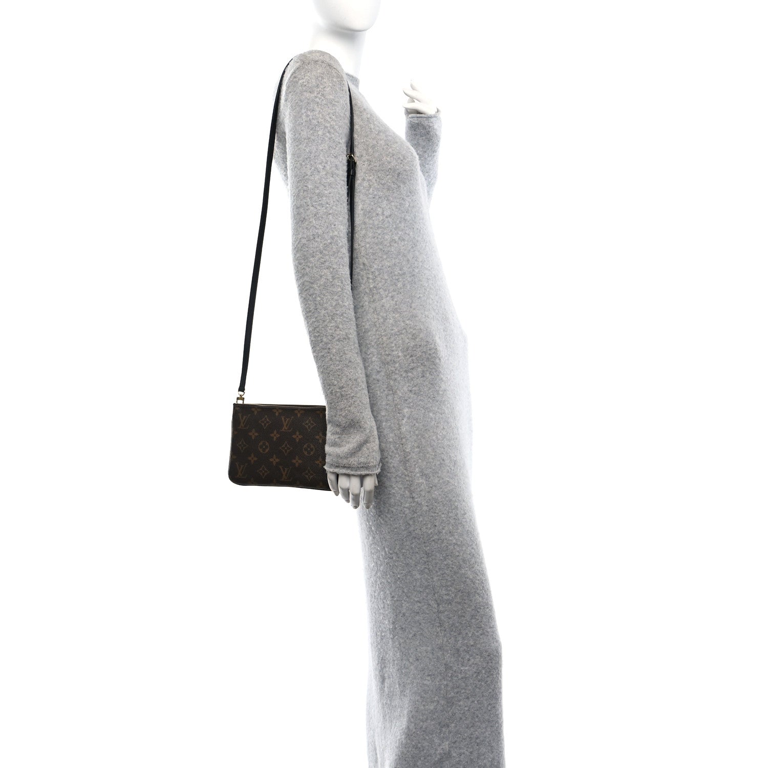 Reverse Monogram Giant Double Zip Pochette