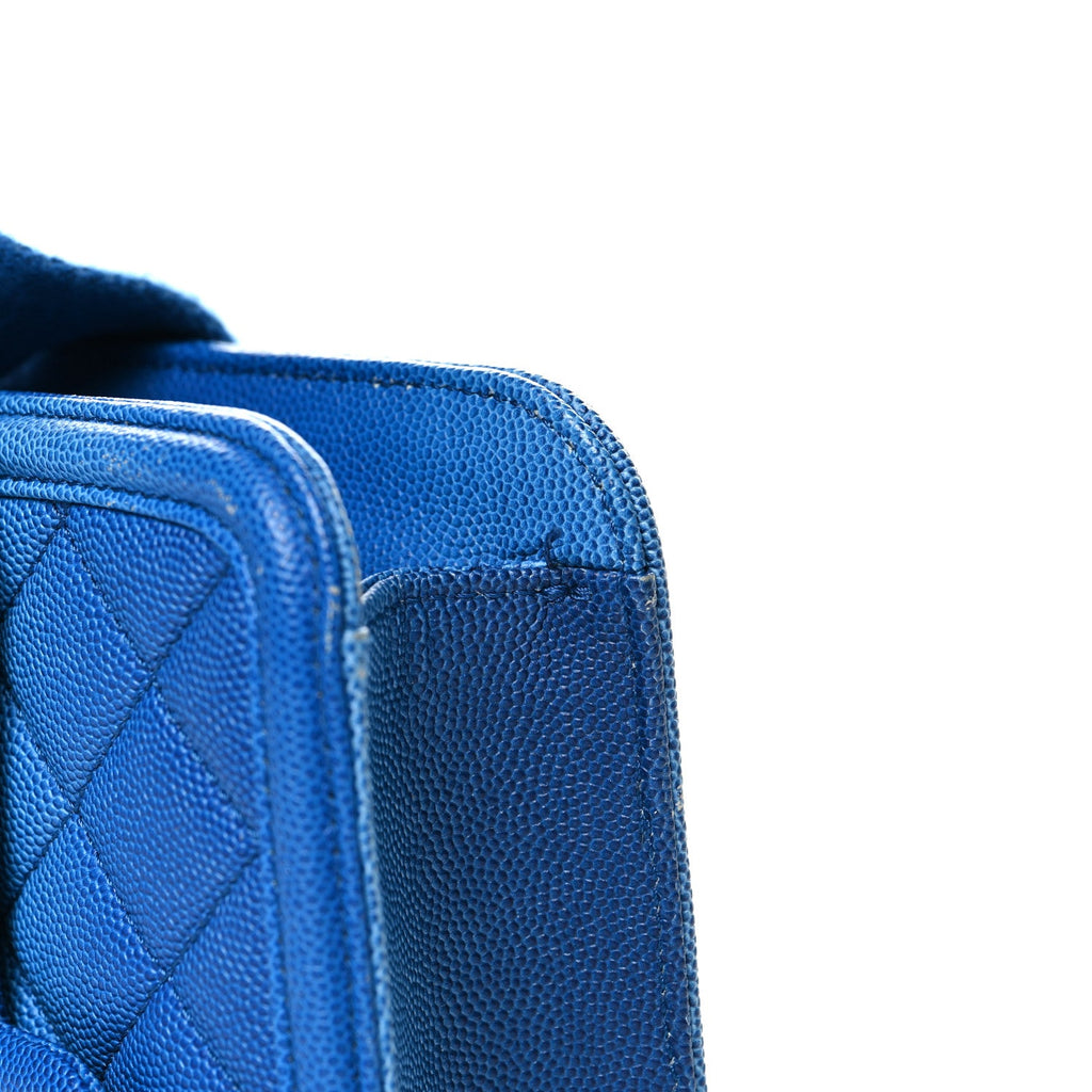Caviar Quilted Sunset On The Sea Waist Bag Blue