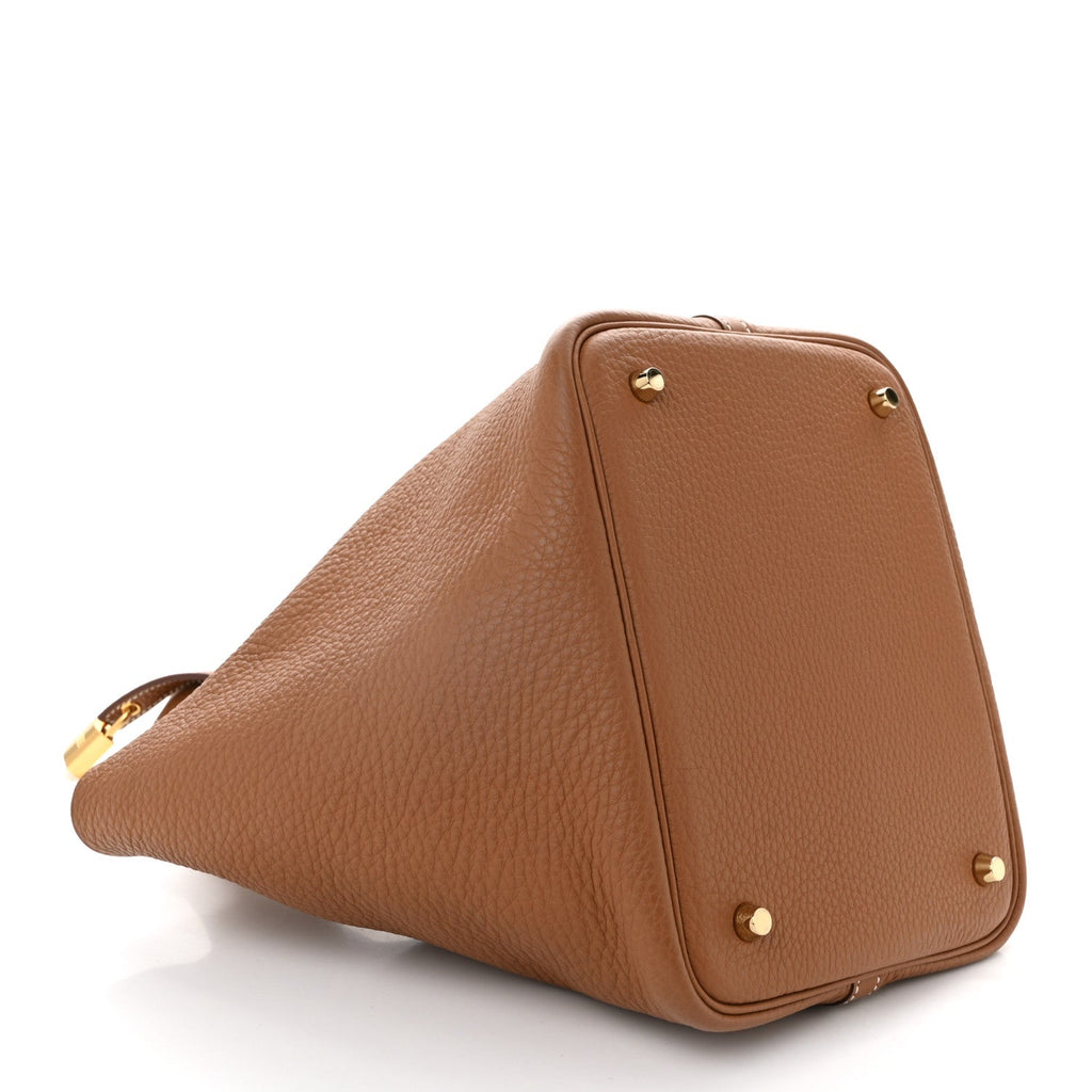 Taurillon Clemence Picotin Lock 22 MM Gold