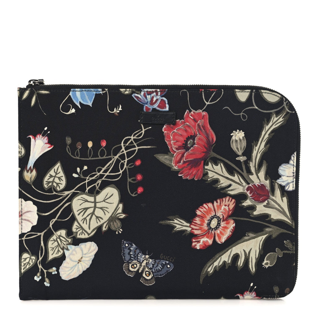 Canvas Flora Knight Travel Laptop Document Case Black