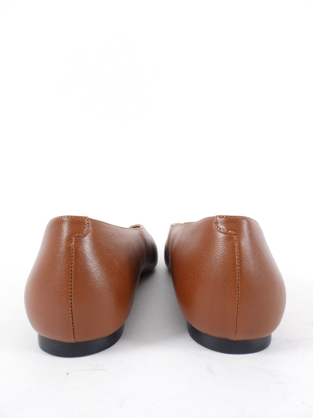 Emme Parsons Flat Cognac Leather Ballet Shoes - 37