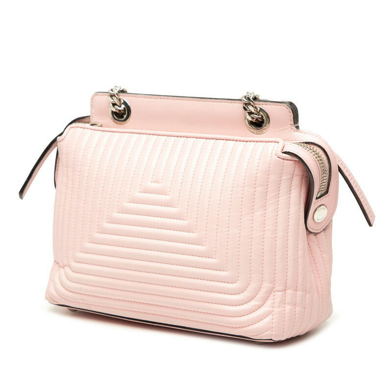 Fendi Dotcom Click Leather Shoulder Bag